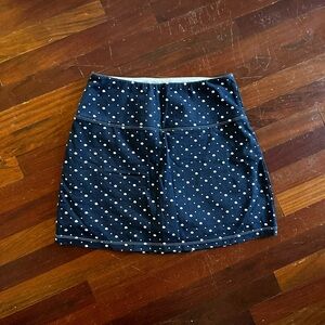Weekend Routine Navy Polka Dot Mini Skort